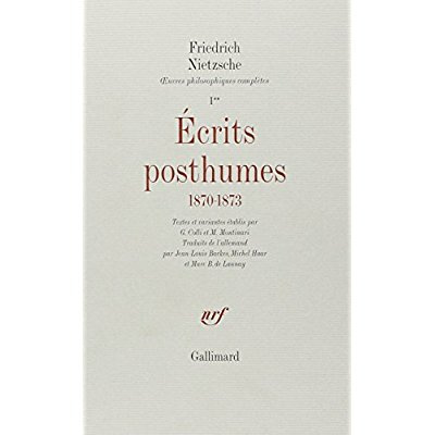 Emprunter Ecrits posthumes 1870-1873 livre