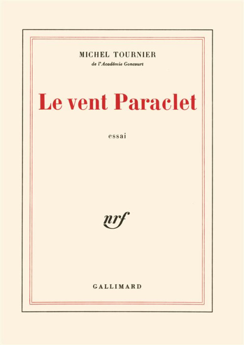 Emprunter Le Vent Paraclet. Essai livre