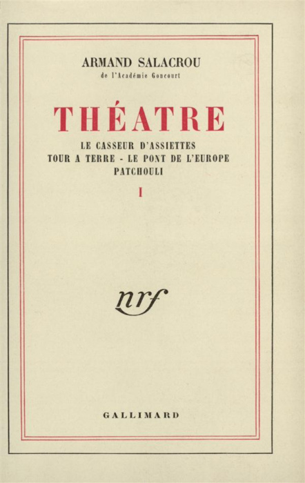 Emprunter Théâtre. Tome 1, Le casseur d'assiettes ; Tour à terre ; Le tour de l'Europe ; Patchouli livre