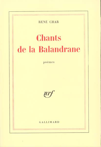 Emprunter Chants de la Balandrane livre