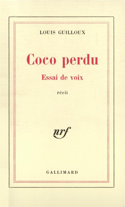 Emprunter Coco perdu. Essai de voix livre