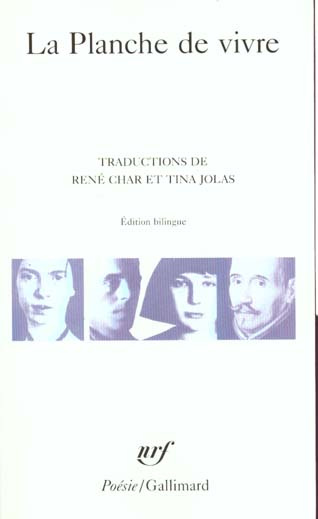 Emprunter La Planche de vivre. Poésies livre