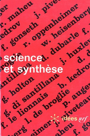 Emprunter Science et synthèse livre