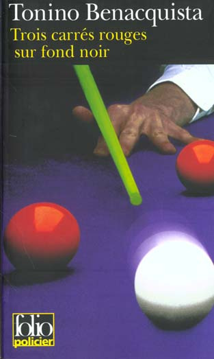 Emprunter Trois carrés rouges sur fond noir livre