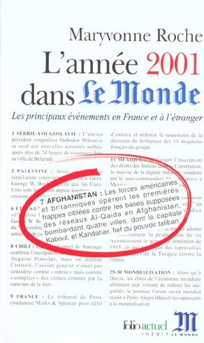 Emprunter L'année 2001 dans Le Monde. Les principaux événements en France et à l'étranger livre