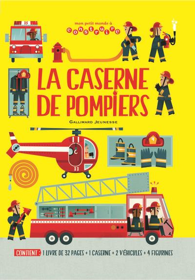 Emprunter La caserne de pompiers. 1 livre, 1 caserne, 2 véhicules et 4 figurines livre