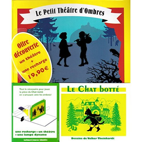 Emprunter Le petit théâtre d'ombres. Pack en 2 volumes avec une lampe dynamo : Le chat botté ; La Belle au boi livre
