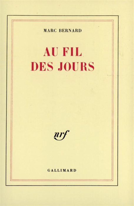 Emprunter Au fil des jours livre