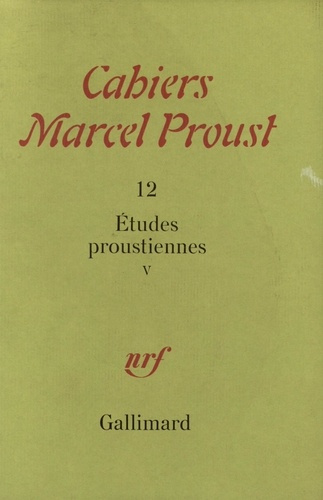 Emprunter ETUDES PROUSTIENNE. Tome 5 livre