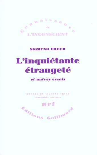 Emprunter L'inquiétante étrangeté et autres essais livre