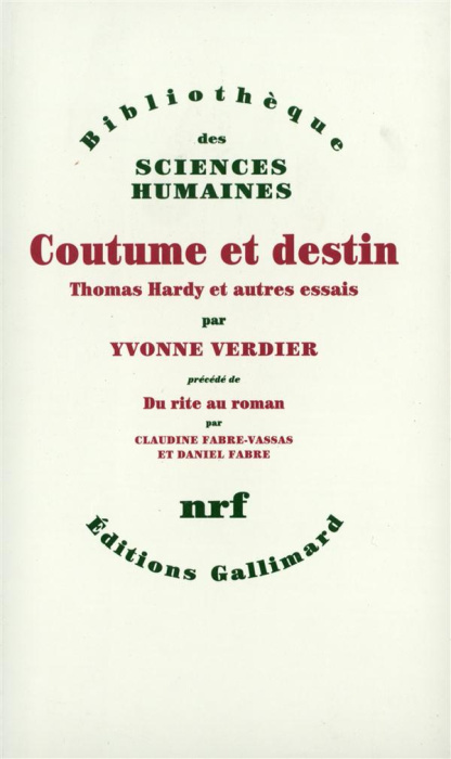 Emprunter Coutume et destin. Thomas Hardy et autres essais précédé de Du rite au roman livre