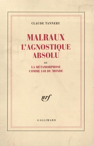 Emprunter Malraux l'agnost absolu livre