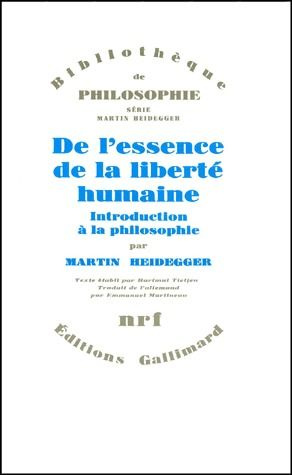 Emprunter De l'essence de la liberté humaine. Introduction à la philosophie livre