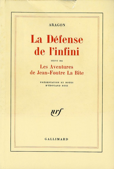 Emprunter La Défense de l'infini. (suivi de) Les Aventures de Jean-Foutre la Bite. Fragments livre