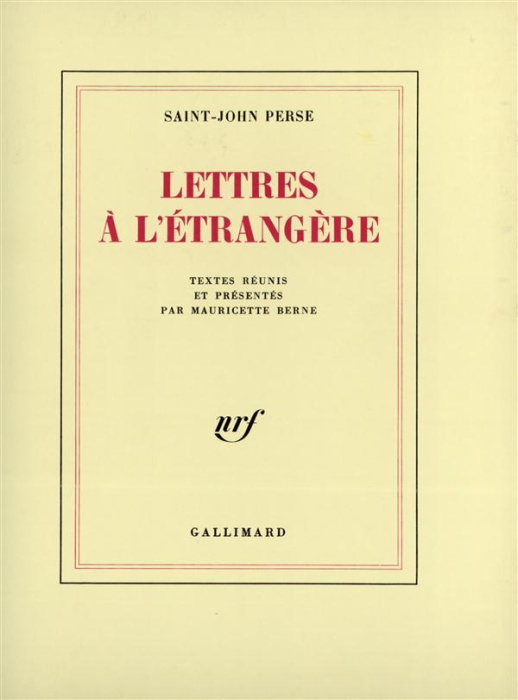 Emprunter Lettres à l'étrangère livre