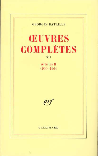 Emprunter Oeuvres complètes. Volume 12, Articles livre