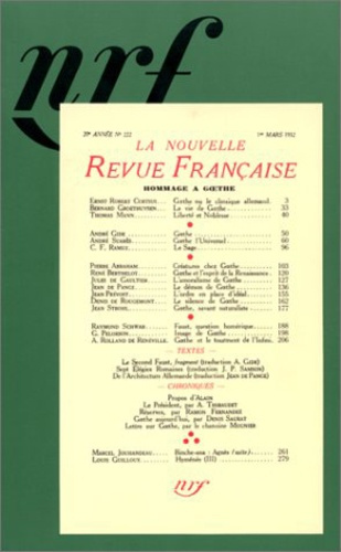 Emprunter Hommage à Goethe livre