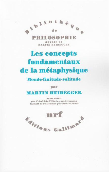 Emprunter Les concepts fondamentaux de la métaphysique livre