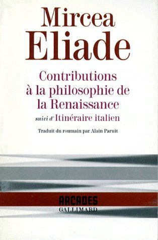 Emprunter Contributions à la philosophie de la Renaissance. suivi de Itinéraire italien livre