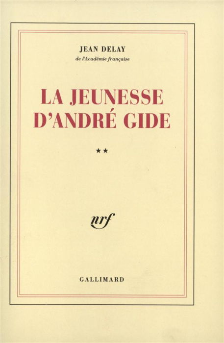 Emprunter La jeunesse d'André Gide livre