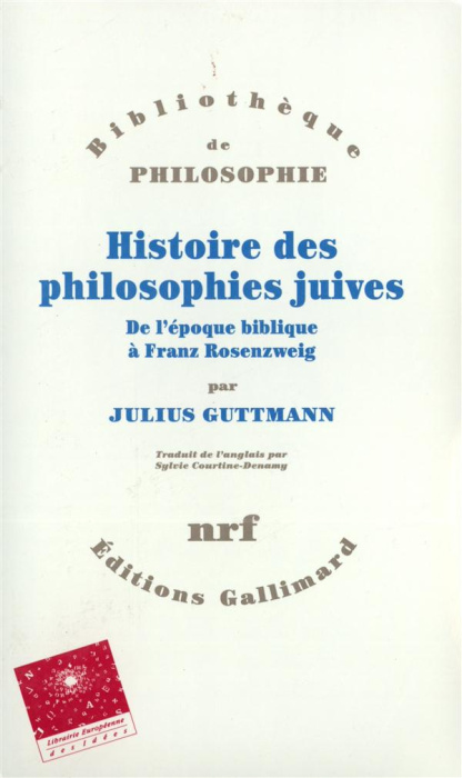Emprunter Histoire des philosophies juives. De l'époque biblique à Franz Rosenzweig livre