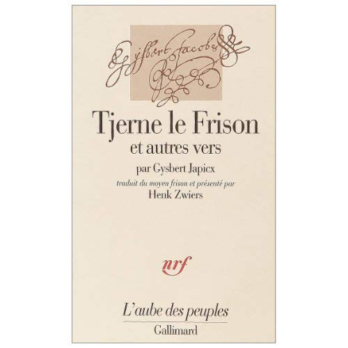 Emprunter Tjerne le Frison. Et autres vers livre