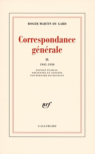 Emprunter Correspondance générale. Tome 9, 1945-1950 livre