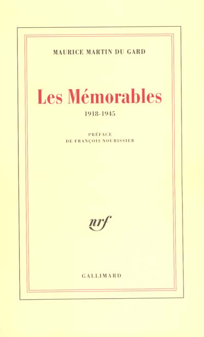 Emprunter Les mémorables. 1918-1945 livre