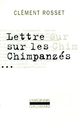 Emprunter LETTRE SUR LES CHIMPANZES. Plaidoyer pour une humanité totale livre