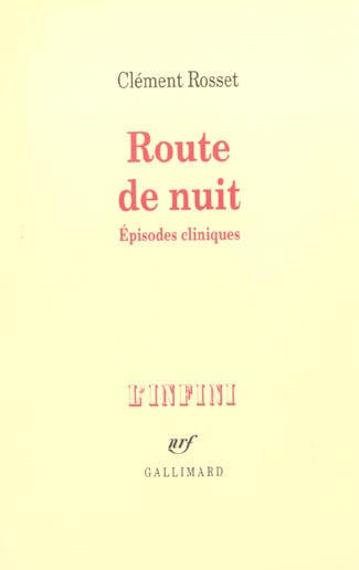 Emprunter Route de nuit. Episodes cliniques livre