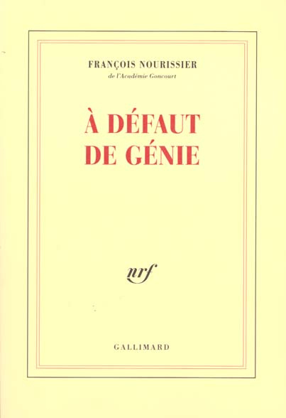 Emprunter A défaut de génie livre