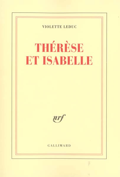 Emprunter Thérèse et Isabelle livre