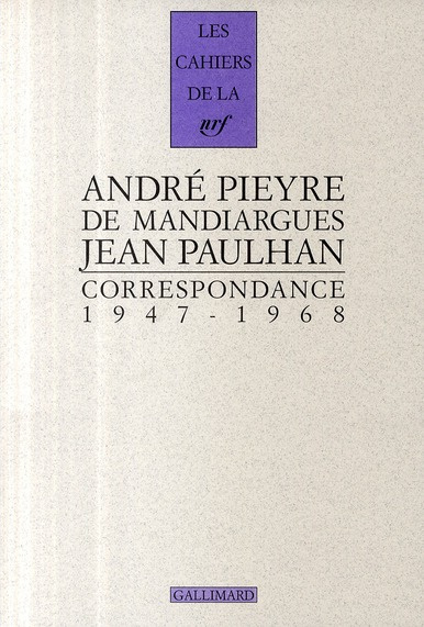 Emprunter Correspondance 1947-1968 livre
