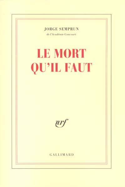 Emprunter Le mort qu'il faut livre