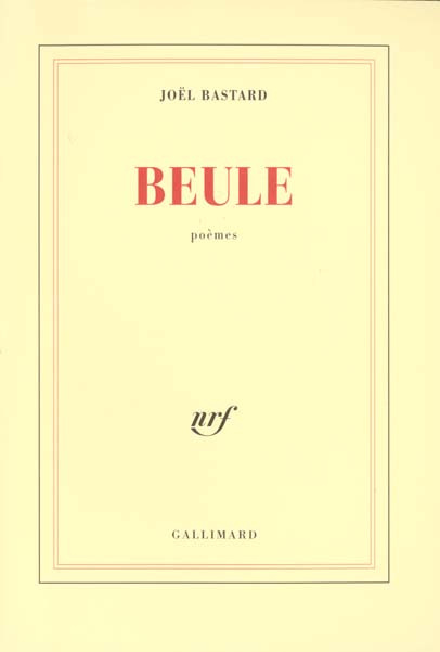 Emprunter Beule. Poèmes livre