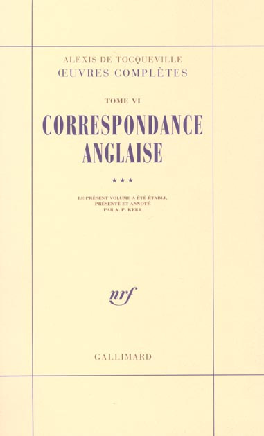 Emprunter Oeuvres complètes. Tome 6, Correspondance anglaise, 3e partie livre