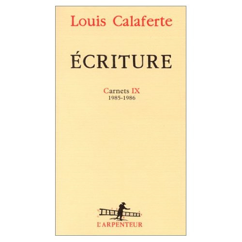 Emprunter Ecriture. Carnets IX 1985-1986 livre
