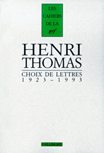 Emprunter Choix de lettres 1923-1993 livre