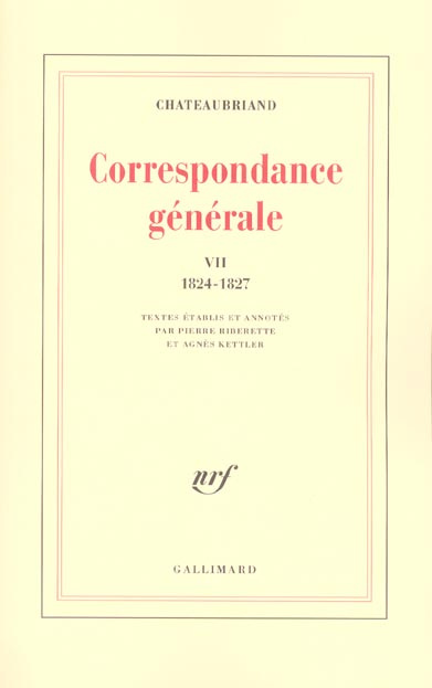 Emprunter Correspondance générale. Tome 7, 6 juin 1824 - 31 décembre 1827 livre