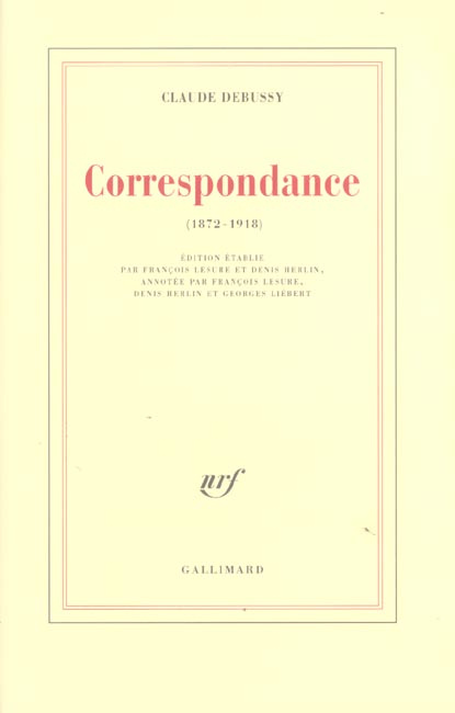 Emprunter Correspondance 1872-1918 livre