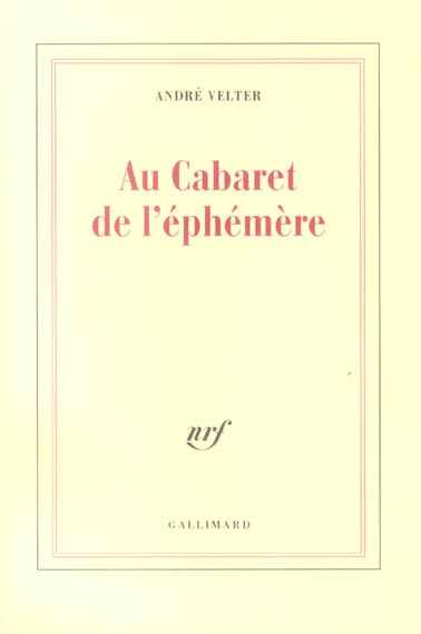 Emprunter Au Cabaret de l'éphémère livre