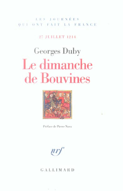 Emprunter Le dimanche de Bouvines. 27 juillet 1214 livre