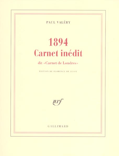 Emprunter 1894. Carnet inédit dit