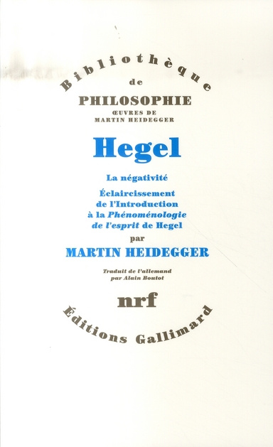 Emprunter Hegel. La négativité, éclaircissement de l'introduction à la Phénoménologie de l'esprit de Hegel livre