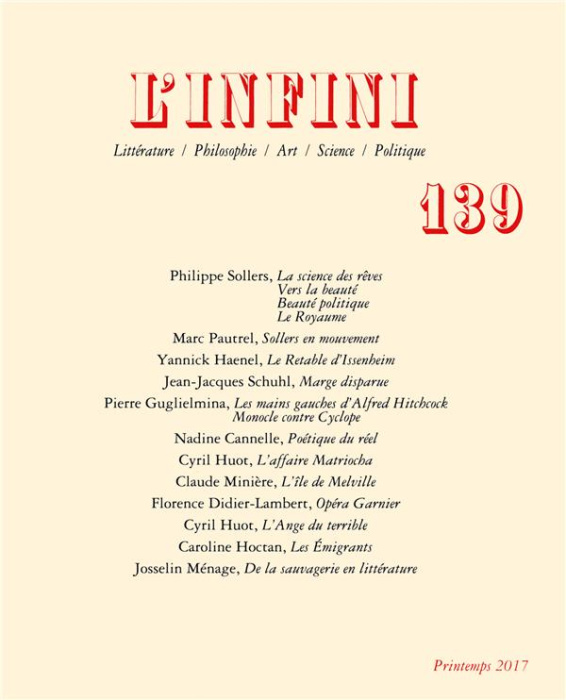 Emprunter L'infini N° 139, Printemps 2017 : La science des rêves livre
