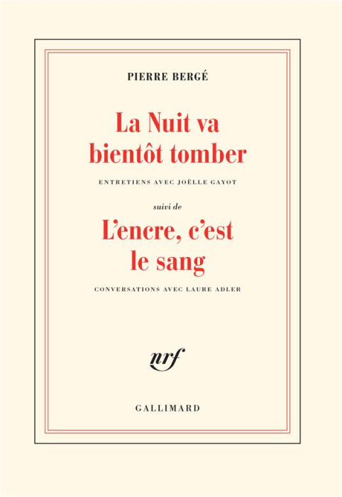 Emprunter La nuit va bientôt tomber. Suivi de L'encre, c'est le sang livre