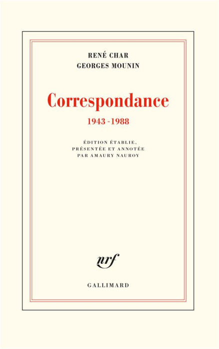 Emprunter Correspondance 1943-1988 livre