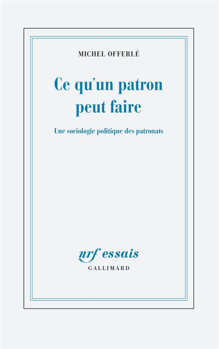 Emprunter Ce qu'un patron peut faire. Une sociologie politique des patronats livre