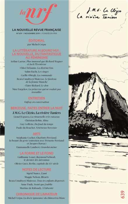 Emprunter La Nouvelle Revue Française N° 639, novembre 2019 livre