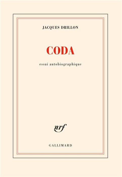 Emprunter Coda. Essai autobiographique livre